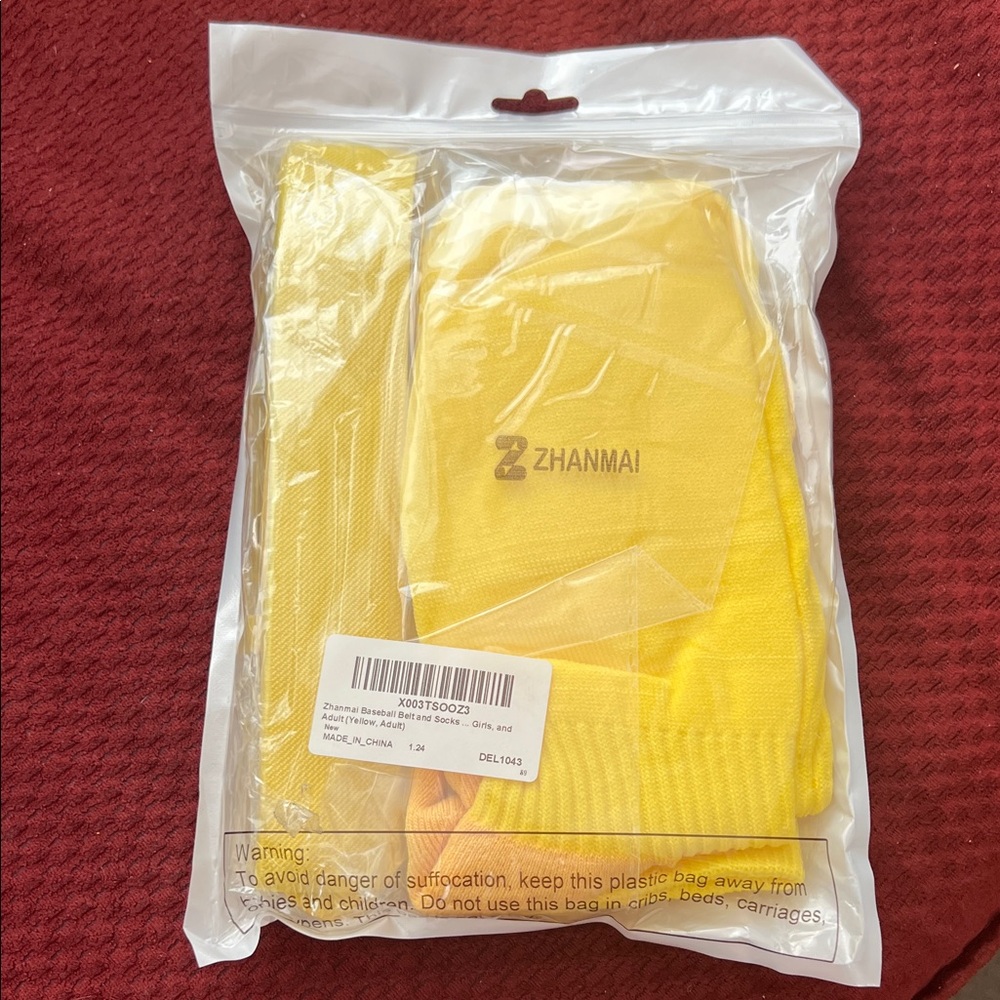 Zhanmai Baseball Belt and Socks Girls and Adult